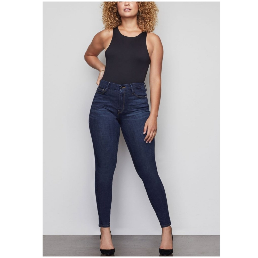 Good American Good Legs High Rise Dark Plus Jeans